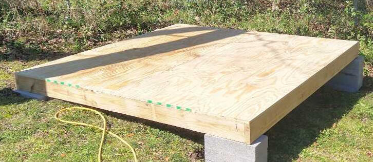 2x6 floor framing Our shed floor framing is pressure treated 2x6 and 3/4 inch decking