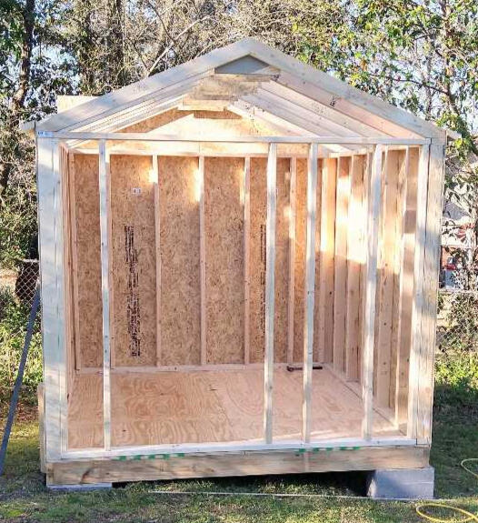Framing All our sheds are framed 16 inches on center on walls and roof