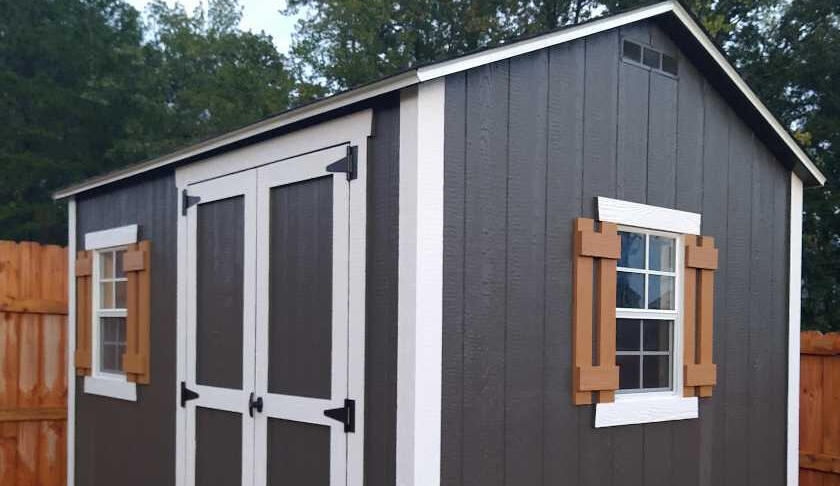 Shutters Craftsman style shutters on shed