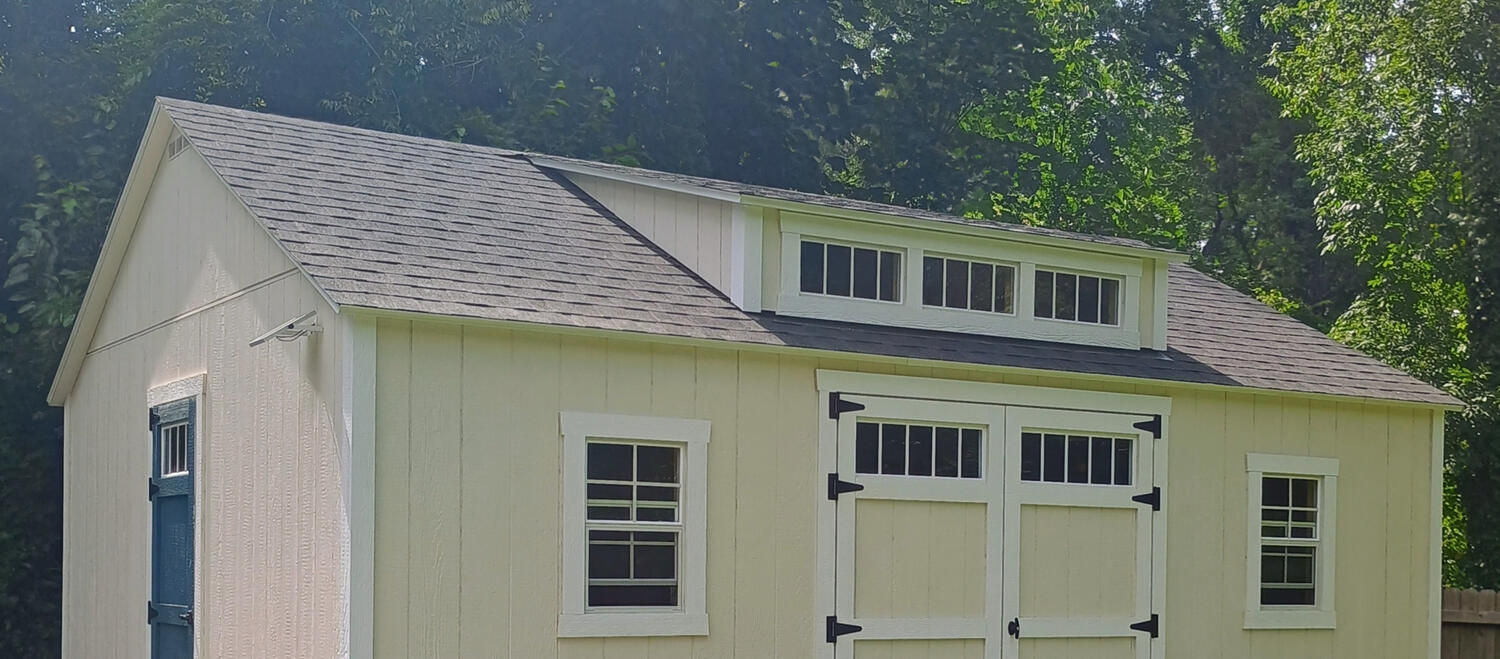 Shed with dormer