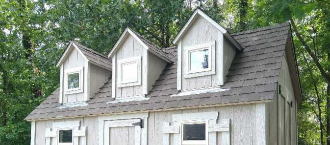 Shed with dormer